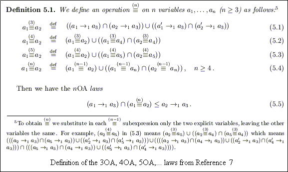 nOA equation definition